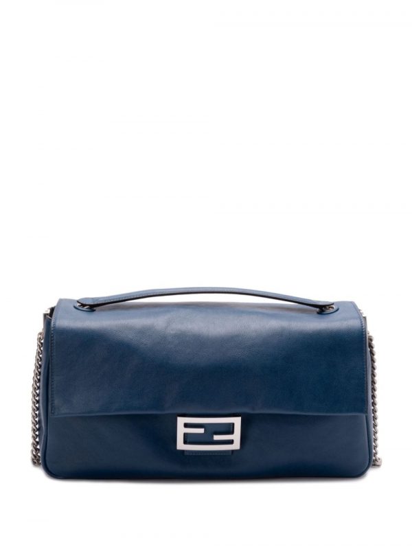 BORSA BAGUETTE CHAIN GRANDE IN PELLE