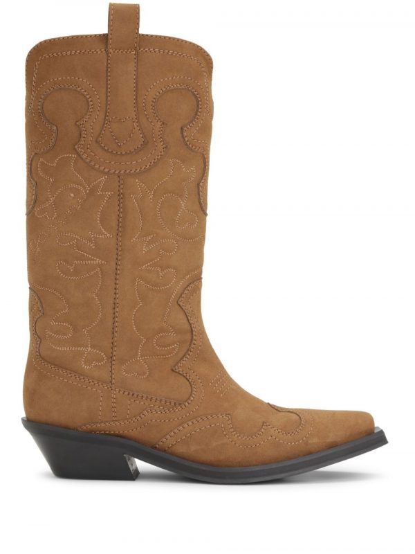STIVALE WESTERN RICAMATO