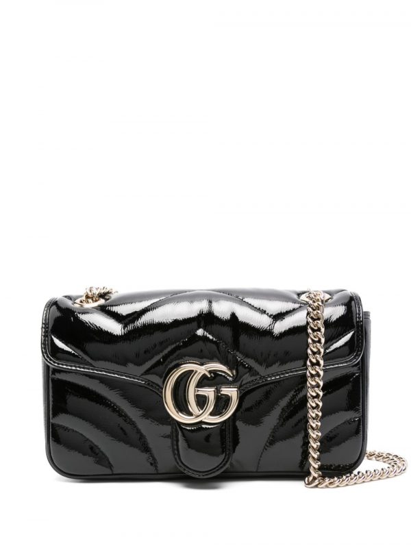 BORSA GG MARMONT PICCOLA IN PELLE VERNICIATA
