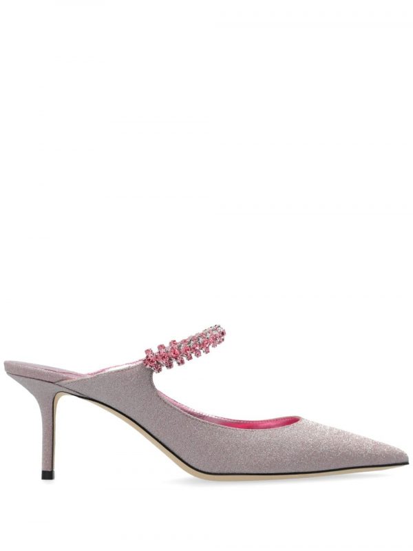 MULE BING 65 IN PELLE GLITTERATA