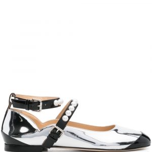 BALLERINA BICOLOR IN PELLE