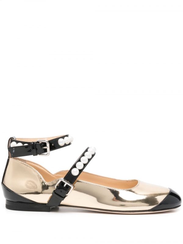 BALLERINA BICOLOR IN PELLE