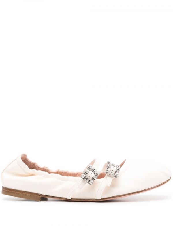 BALLERINA MINI STRAP STRASS IN PELLE
