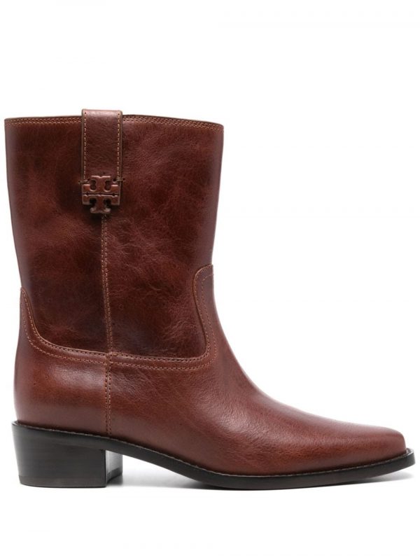 STIVALETTO CITY WESTERN IN PELLE