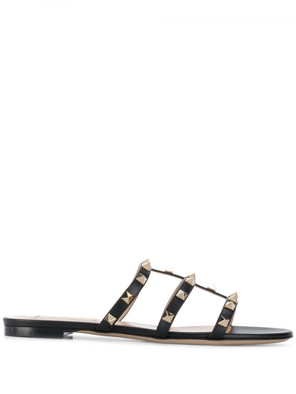 SANDALO ROCKSTUD IN PELLE