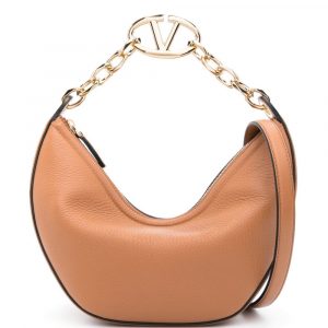 BORSA A MANO VLOGO MOON PICCOLA IN PELLE