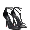 SANDALO CON TACCO IN PELLE — изображение 4