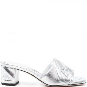 SANDALO IN PELLE METALLIZZATA
