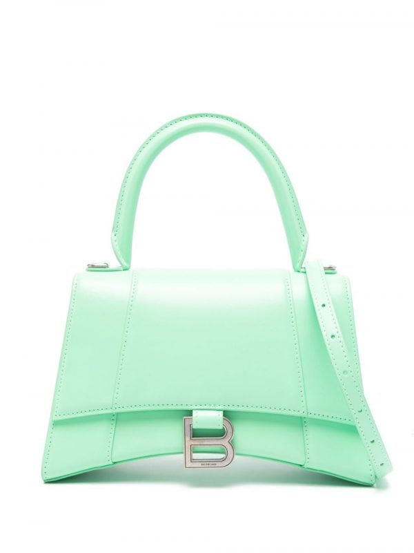 BORSA HOURGLASS PICCOLA IN PELLE