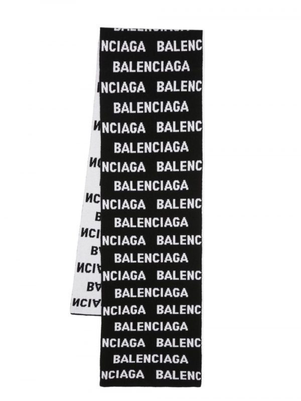 SCIARPA IN LANA CON LOGO ALLOVER