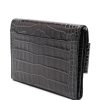 POCHETTE BUCKLE TRAVEL CASE IN PELLE GOFFRATA COCCODRILLO — изображение 3