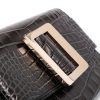 POCHETTE BUCKLE TRAVEL CASE IN PELLE GOFFRATA COCCODRILLO — изображение 5