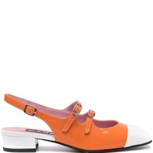 BALLERINA SLINGBACK ABRICOT IN VERNICE