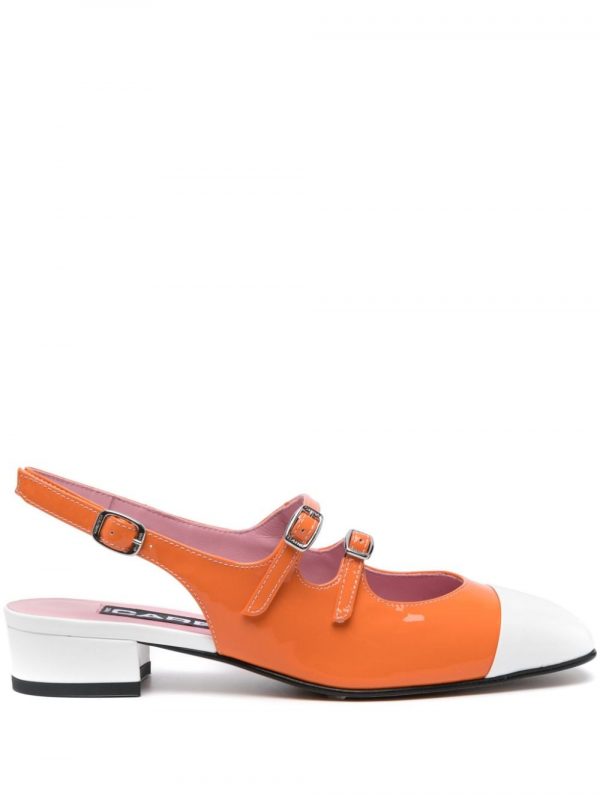 BALLERINA SLINGBACK ABRICOT IN VERNICE