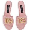 SANDALO DG LOGO IN PELLE — изображение 4
