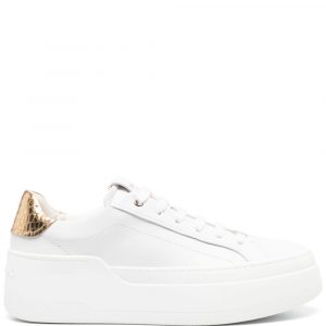 SNEAKER IN PELLE CON PLATEAU