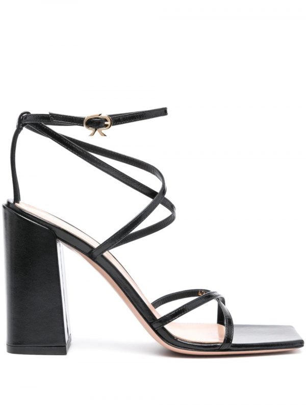 SANDALO NUIT IN PELLE CON TACCO