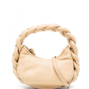 BORSA ESPIGA MINI IN PELLE CON MANICO INTRECCIATO