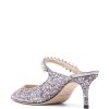 SABOT BING 65 GLITTERATO CON CINTURINO DI CRISTALLI — изображение 3