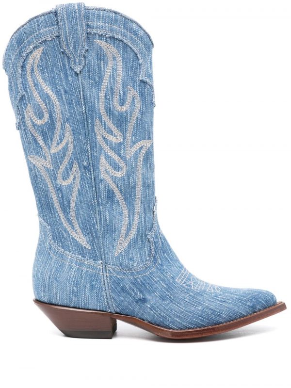 STIVALETTO TEXANO IN DENIM