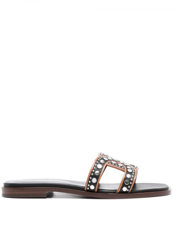 SANDALO BASSO IN PELLE