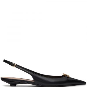 BALLERINA SLINGBACK VLOGO IN PELLE