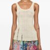 TOP SMANICATO IN MISTO COTONE — изображение 4