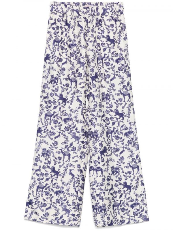 PANTALONE IN SETA STAMPATO