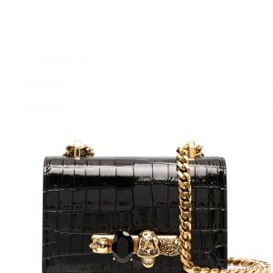 BORSA JEWELLED SATCHEL MINI IN PELLE