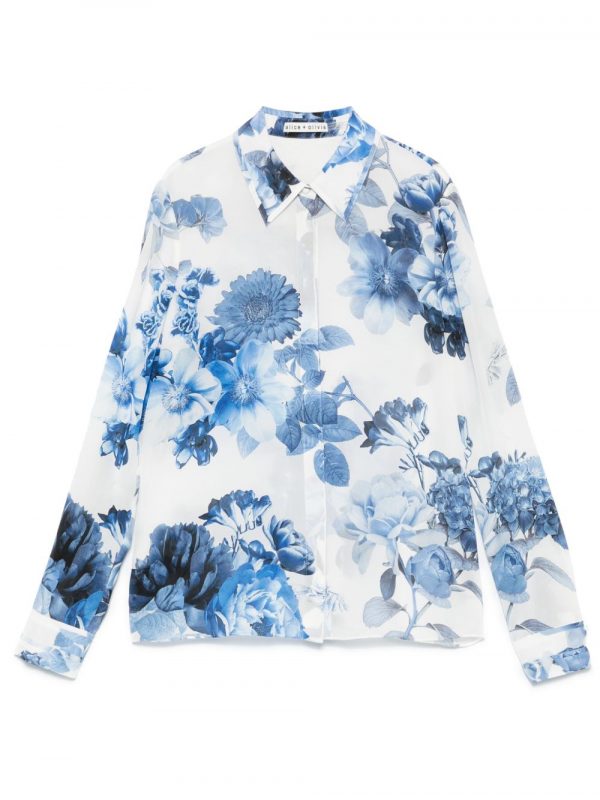 CAMICIA WILLA IN SETA STAMPATA