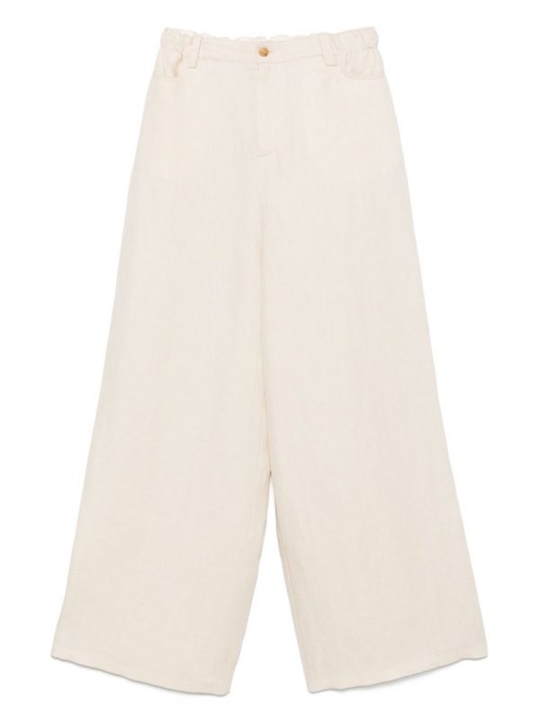PANTALONE AMPIO IN LINO