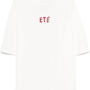 T-SHIRT IN COTONE RICAMATA