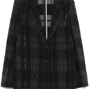 BLAZER MONOPETTO A QUADRI