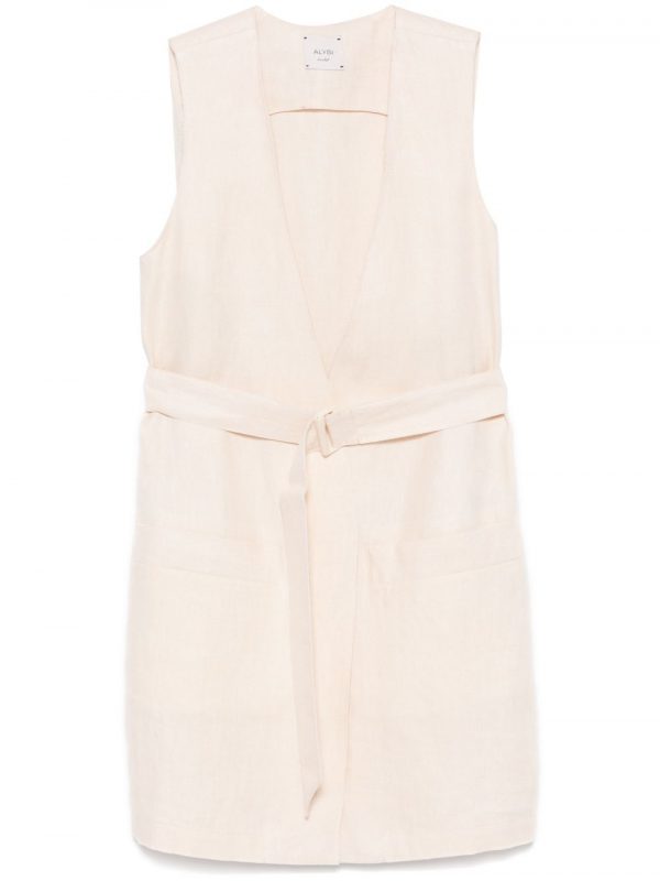 GILET IN LINO