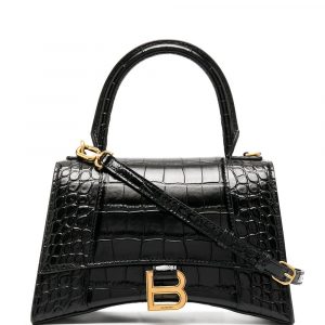 BORSA HOURGLASS PICCOLA IN PELLE