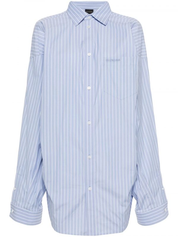 CAMICIA RIGATA IN COTONE