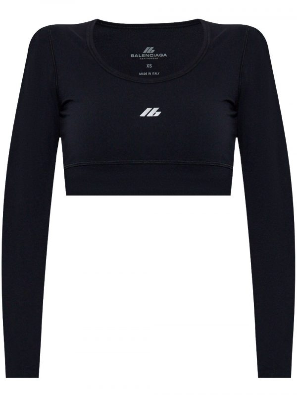 TOP CROPPED CON LOGO