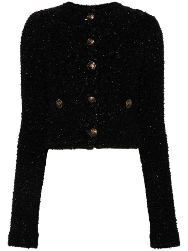 GIACCA CROPPED BOUCLÉ