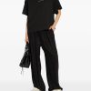 T-SHIRT CROPPED BACK STRASS IN COTONE — изображение 3
