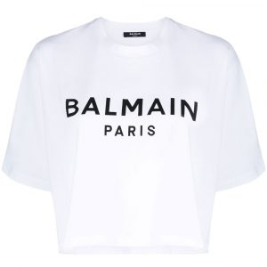 T-SHIRT CROPPED IN COTONE ORGANICO CON LOGO