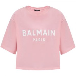 T-SHIRT CROPPED IN COTONE ORGANICO CON LOGO
