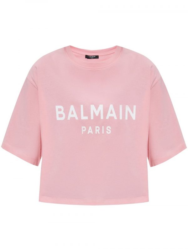 T-SHIRT CROPPED IN COTONE ORGANICO CON LOGO
