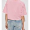 T-SHIRT CROPPED IN COTONE ORGANICO CON LOGO — изображение 4
