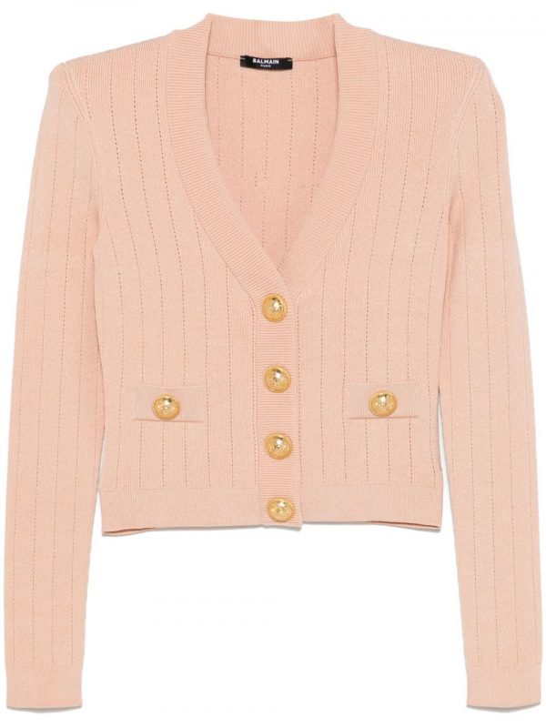 CARDIGAN IN MAGLIA CON BOTTONI