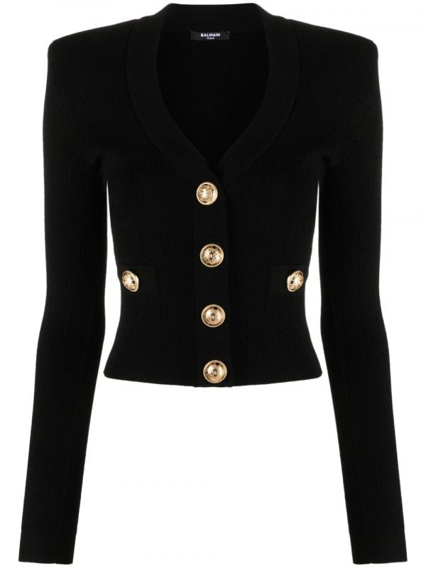 CARDIGAN IN MAGLIA CON BOTTONI