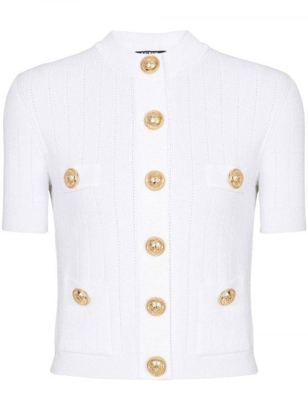 CARDIGAN GIROCOLLO CON BOTTONI