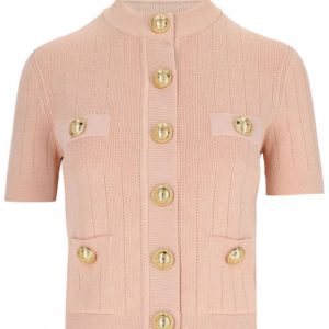 CARDIGAN GIROCOLLO CON BOTTONI