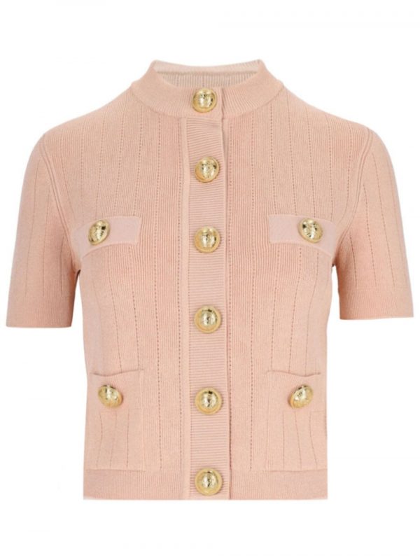CARDIGAN GIROCOLLO CON BOTTONI