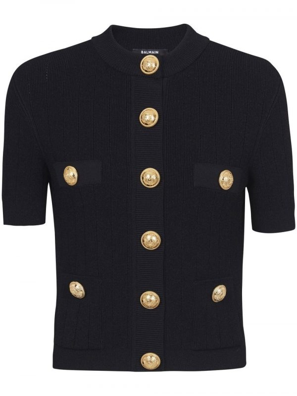 CARDIGAN GIROCOLLO CON BOTTONI