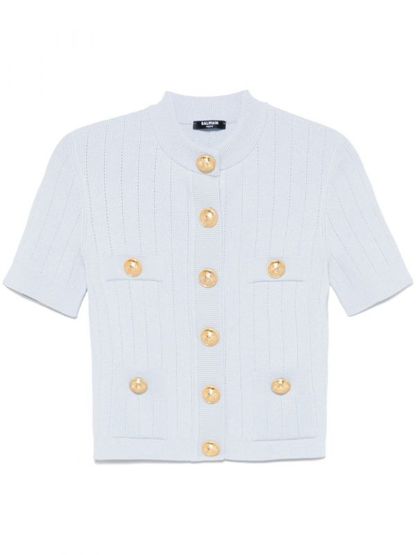 CARDIGAN GIROCOLLO CON BOTTONI